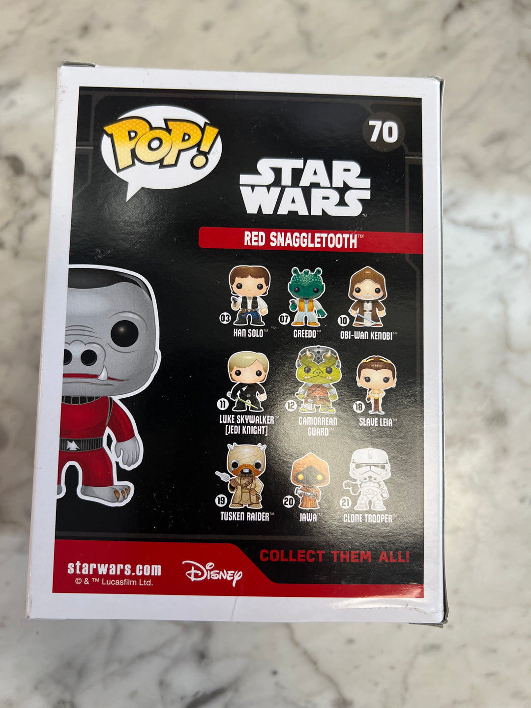 Funko Pop! Red Snaggletooth #70 Star Wars Smuggler's Bounty FP121824