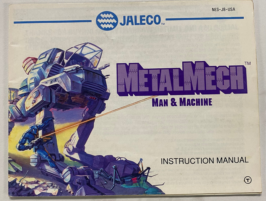 Metal Mech Man & Machine NES MANUAL ONLY MO52426
