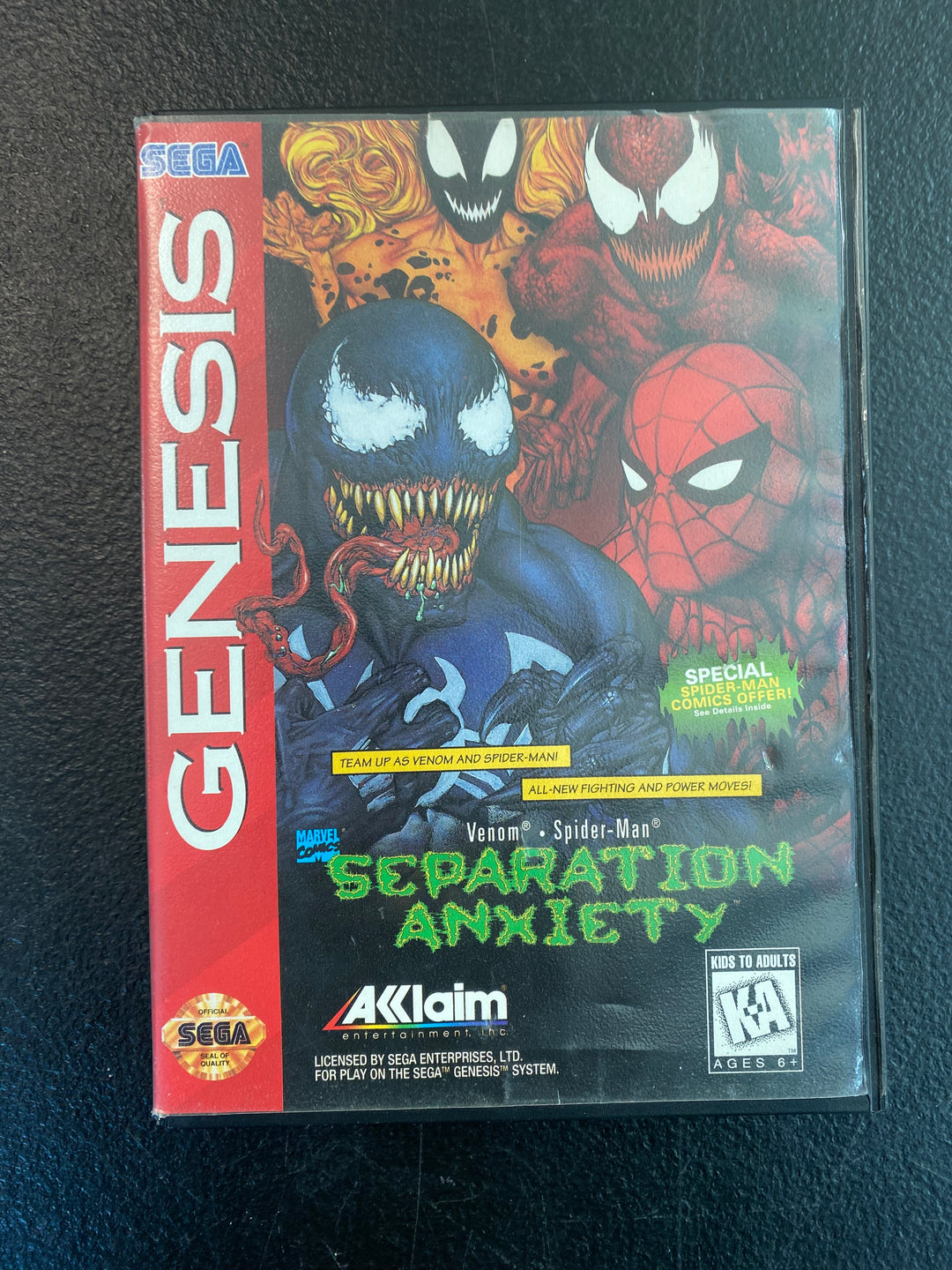 Spider-Man / Venom: Separation Anxiety - Sega Genesis NI12325