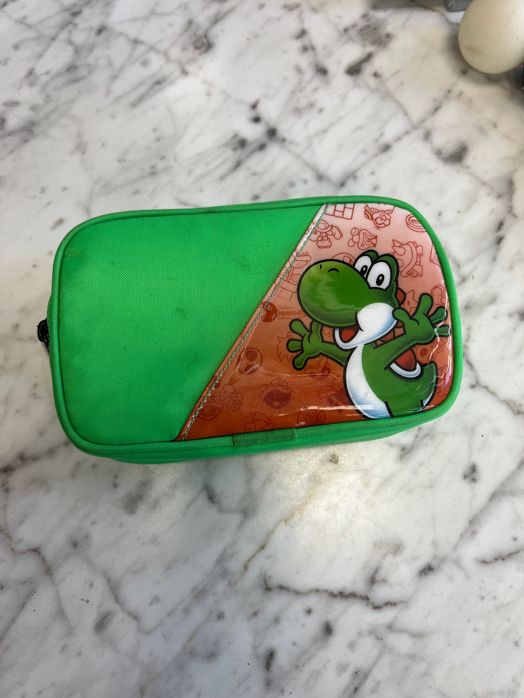 Nintendo DS Handheld System Green YOSHI Carrying Storage Travel Case w/ 2 stylus A41025