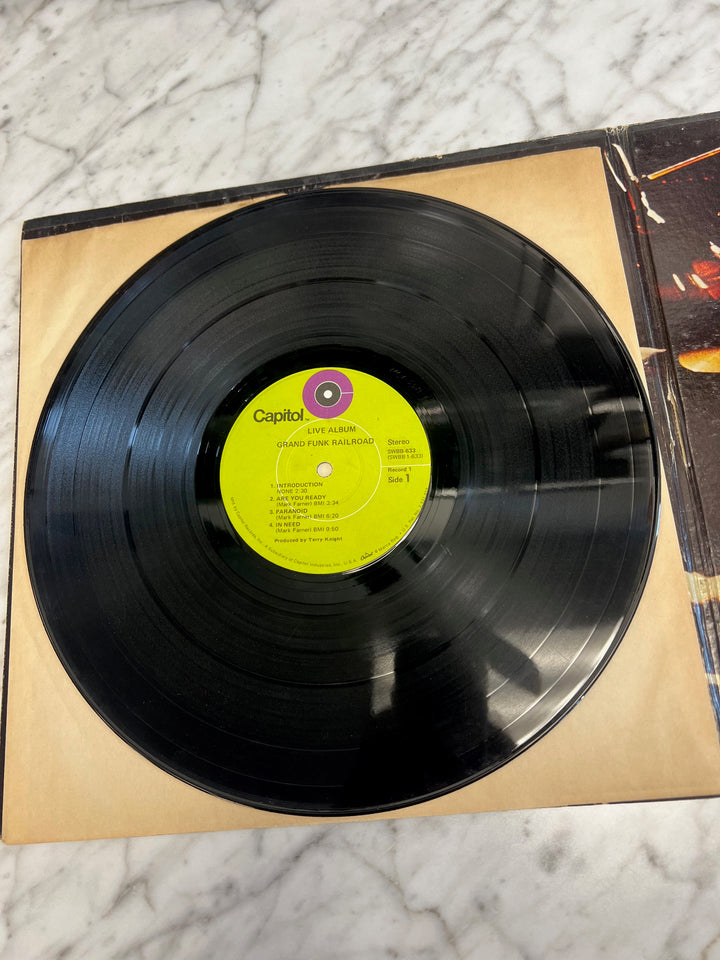 Grand Funk Railroad - Live Album Vinyl Record    VR92124