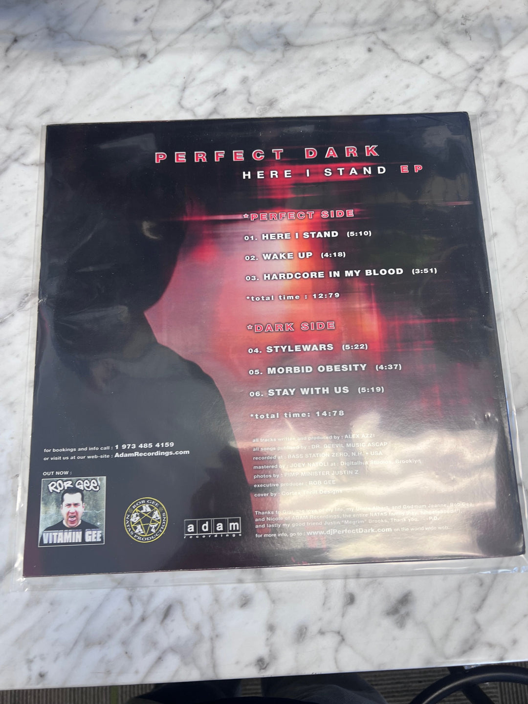 DJ Perfect Dark - Here I Stand (VG+) Condition Vinyl Record VR10125