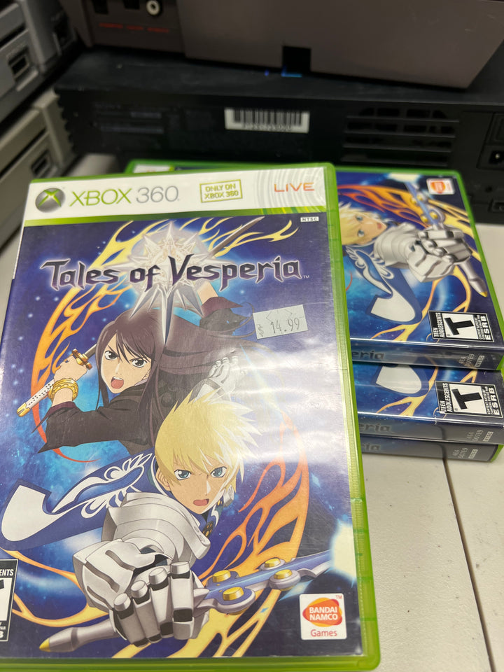Tales of Vesperia for Microsoft Xbox 360 in case. Tested and working.     DO61024