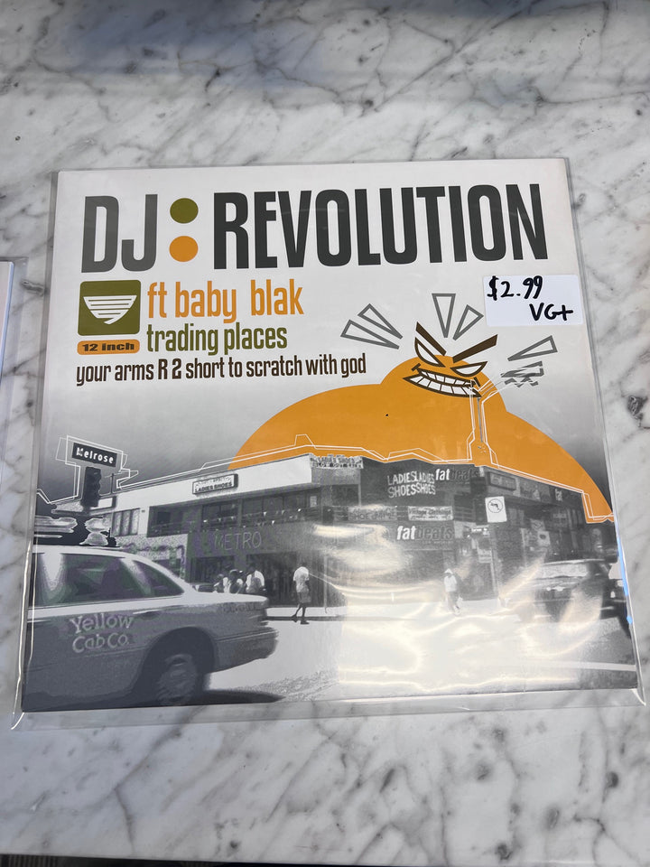 DJ: Revolution ft Baby Blak Trading Places, Your Arms... (VG+) Condition Vinyl Record VR10125