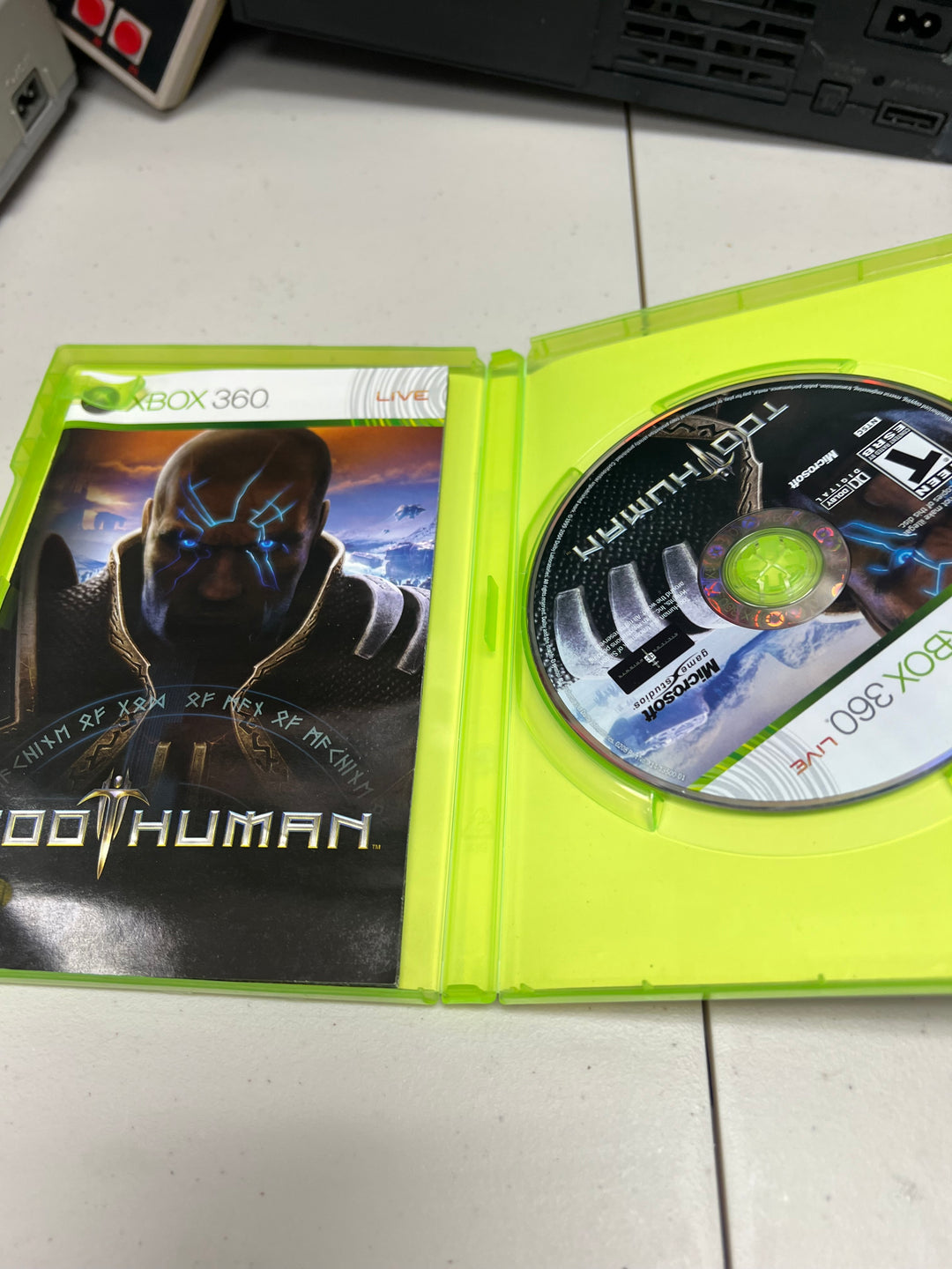 Too Human for Microsoft Xbox 360 in case. Tested and working.     DO61024