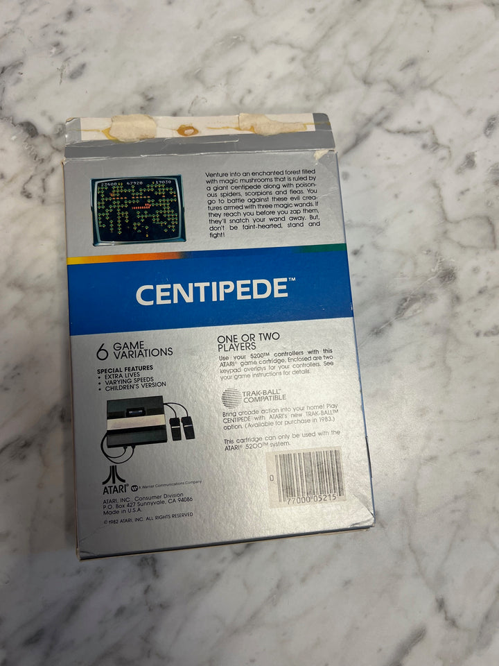 Centipede for Atari 5200 With box and manual Untested DU7324