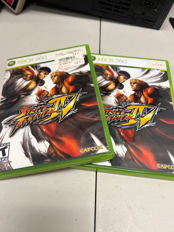 Street Fighter IV for Microsoft Xbox 360 in case. Tested and working.     DO61024