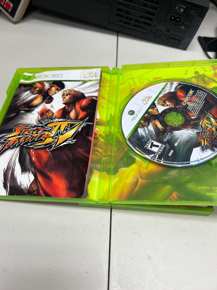 Street Fighter IV for Microsoft Xbox 360 in case. Tested and working.     DO61024