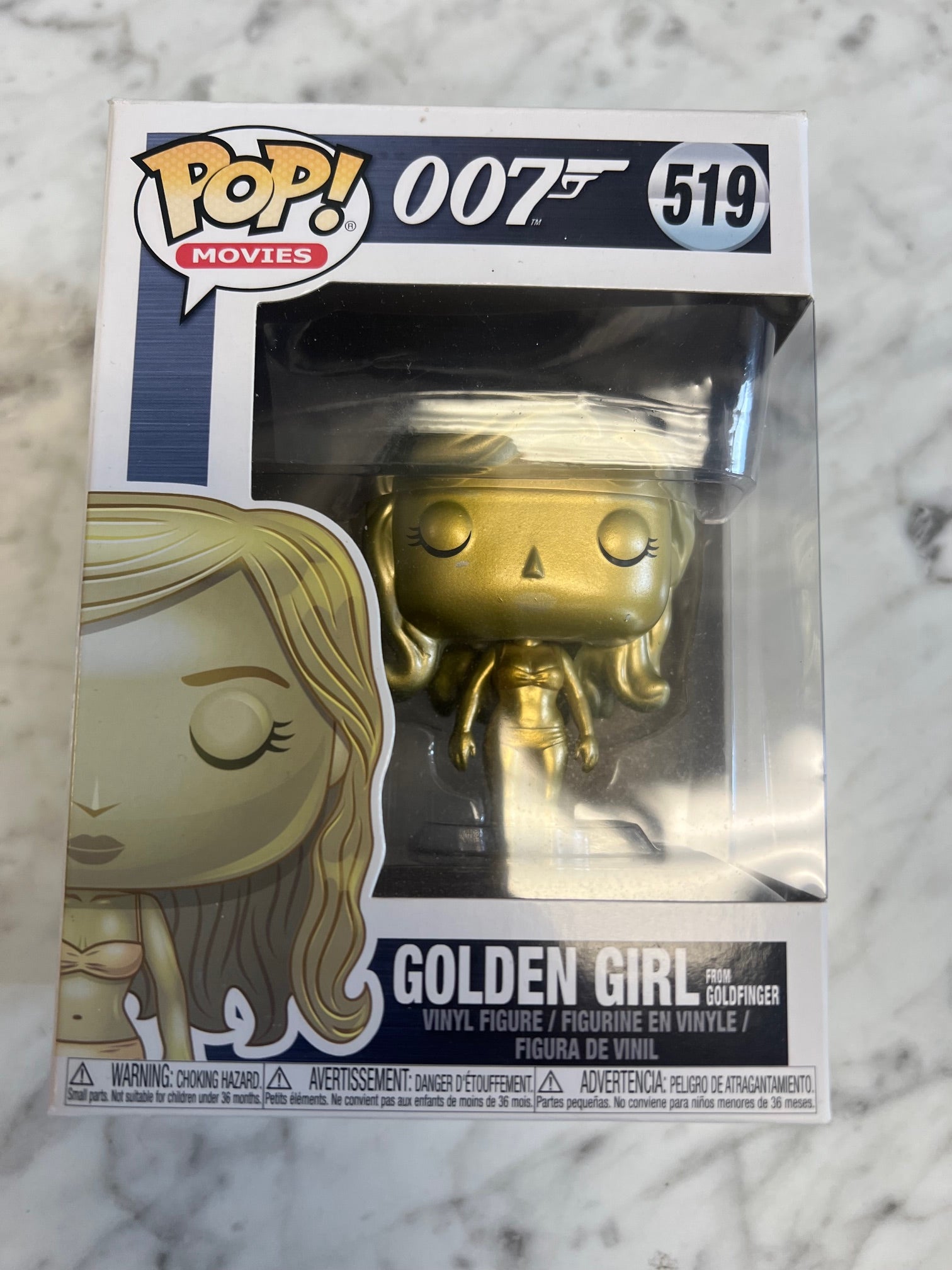 Funko Pop! Golden Girl from 007 Goldfinger #519 Sun faded
