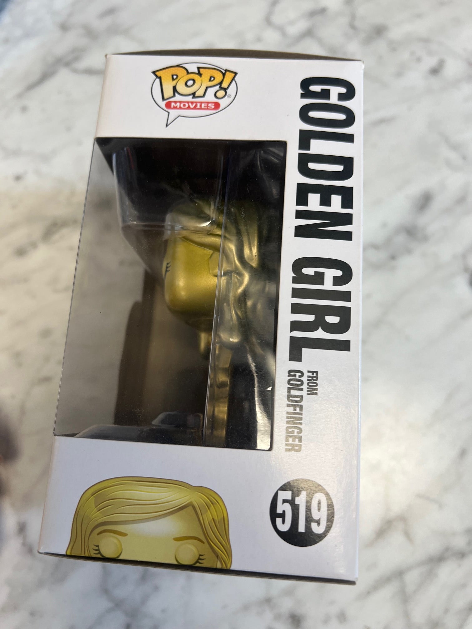Funko Pop! Golden Girl from 007 Goldfinger #519 Sun faded