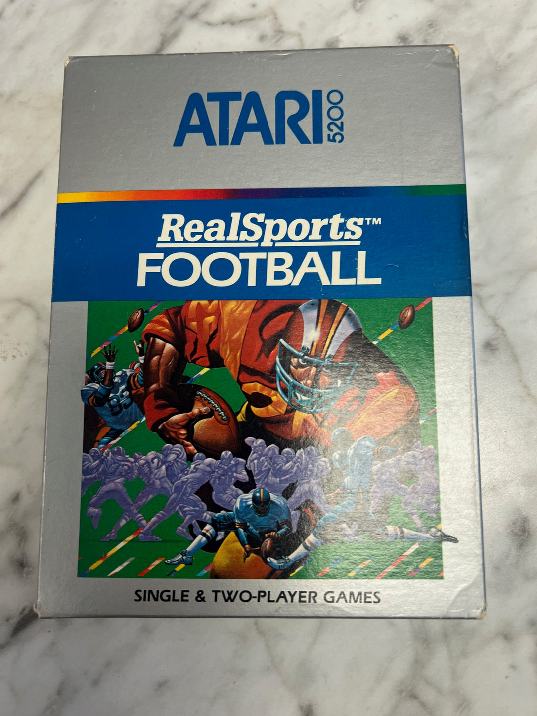 Real Sports Football for Atari 5200 With box and manual Untested DU7324