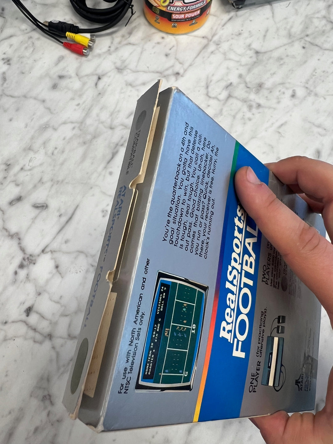 Real Sports Football for Atari 5200 With box and manual Untested DU7324