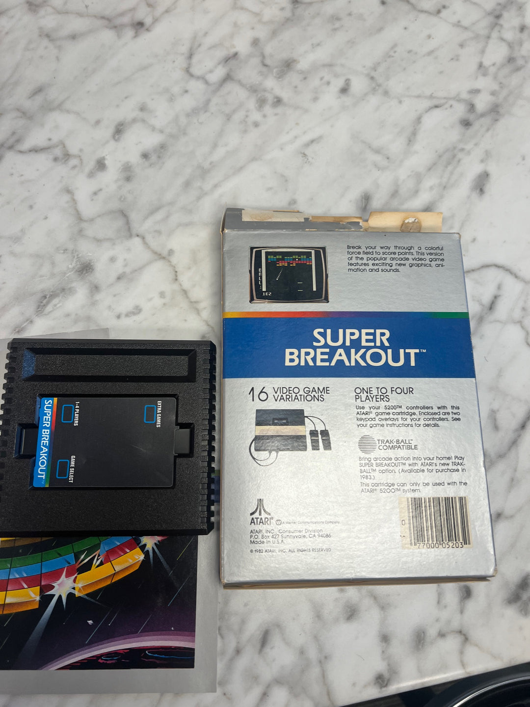 Super Breakout for Atari 5200 With box and manual Untested DU7324