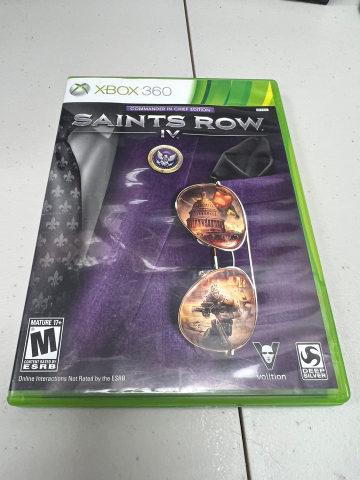 Saint's Row IV Commander in Chief Edition for Microsoft Xbox 360 in case. Tested and working.     DO61024