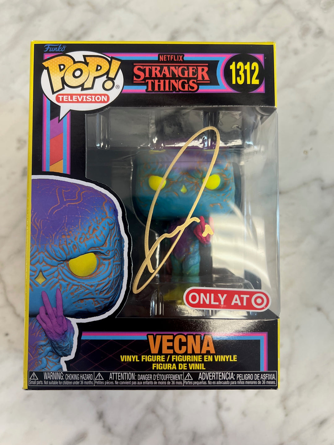 Funko Pop! Vecna #1312 Stranger Things Unverified Signature Jamie Campbell FP121924