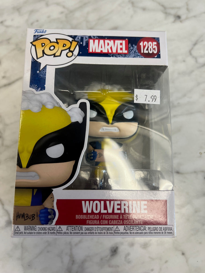 Funko Pop! Wolverine Holiday #1285 Marvel X-Men Ba Humbub Bobblehead FP121924