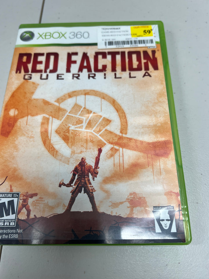 Red Faction Guerilla for Microsoft Xbox 360 in case. Tested and working.     DO61024
