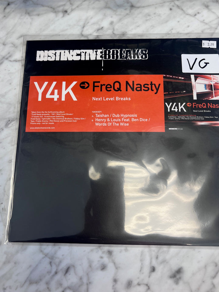 Y4K FreQNasty - Next Level Breaks Distinctive Breaks (VG) Condition Vinyl Record VR10225