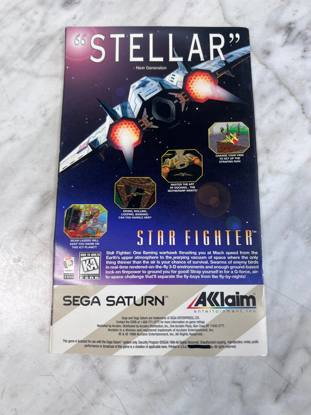 Alien Trilogy Sega Saturn MANUAL ONLY w/ reg card intact MO12726