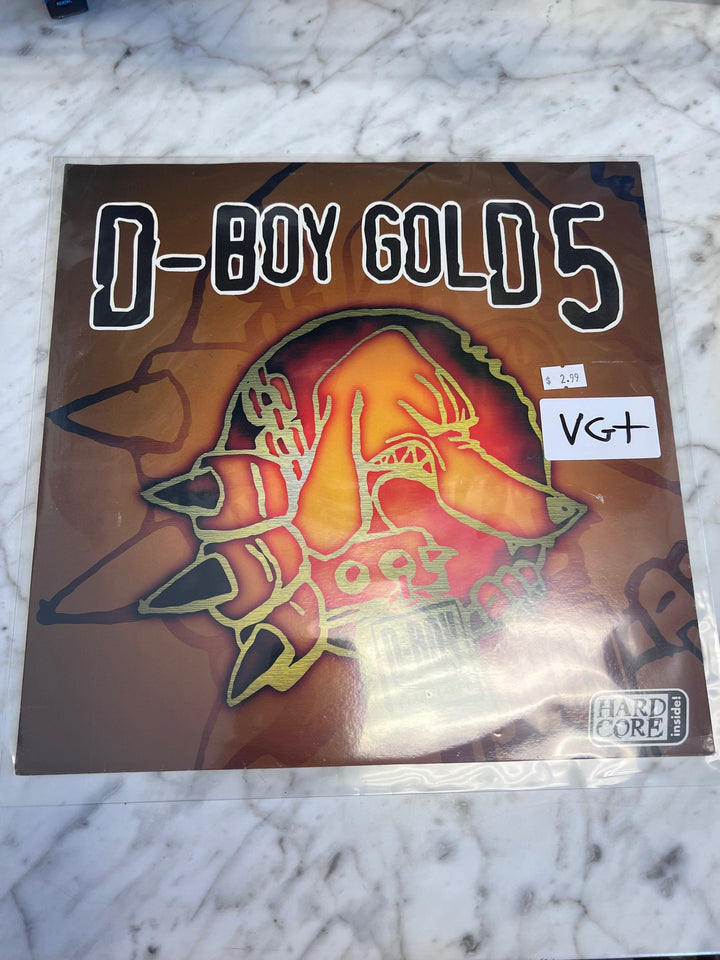 D-Boy Gold 5 Black Label (Hardcore) (VG+) Condition Vinyl Record VR10225