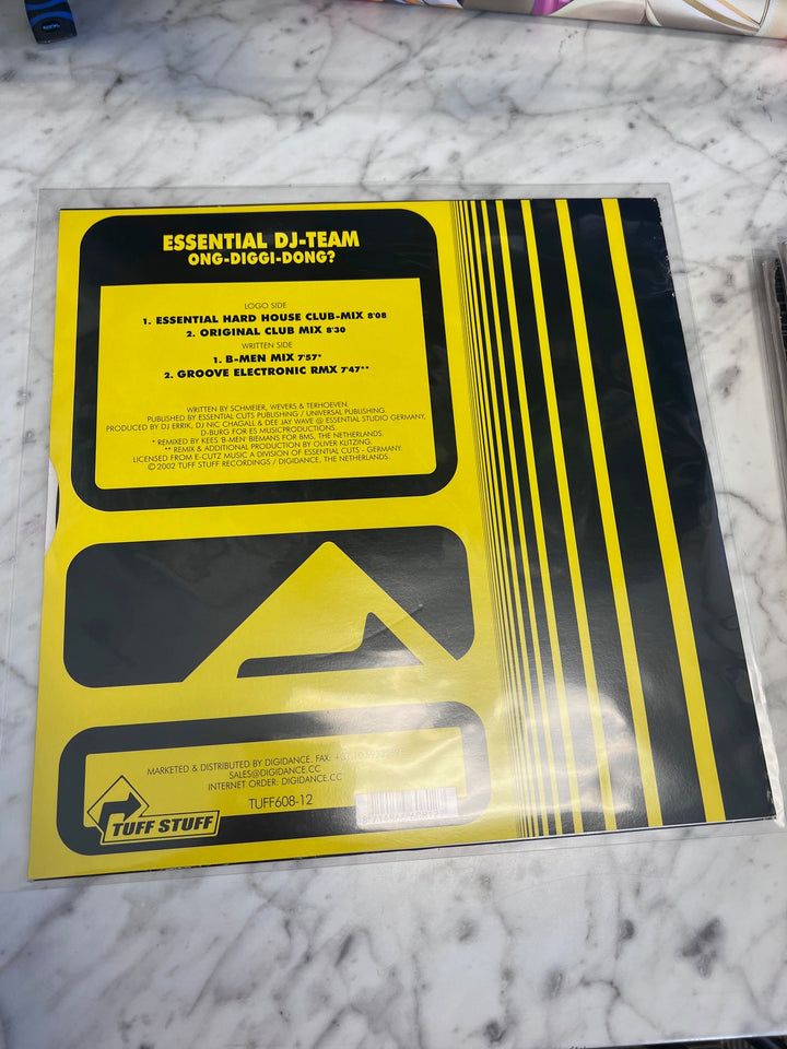 Essential DJ-Team - Ong-Diggi-Dong? Tuff Stuff (VG+) Condition Vinyl Record VR10225