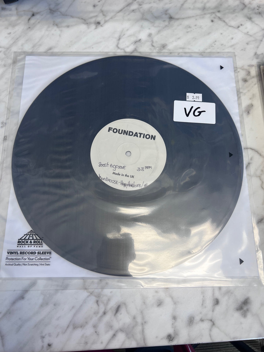 Foundation - Boost a Groove Hard House (VG) Condition Vinyl Record VR10225