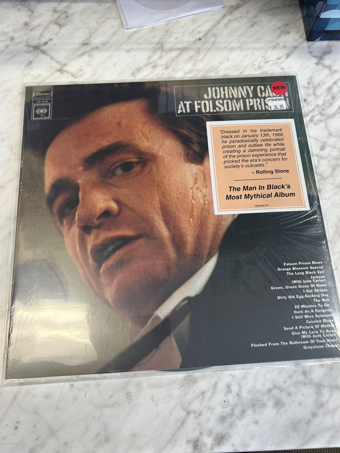 Johnny Cash - At Folsom Prison VG+ Condition Vinyl Record VR8226