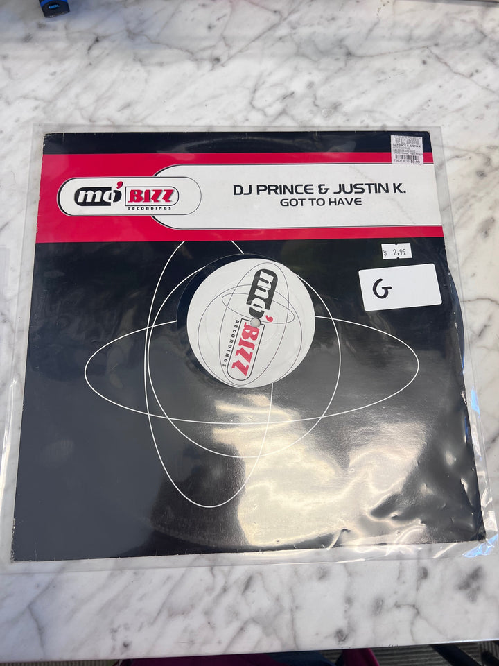 DJ Prince & Justin K - Got to Have (G) Condition Vinyl Record VR10225
