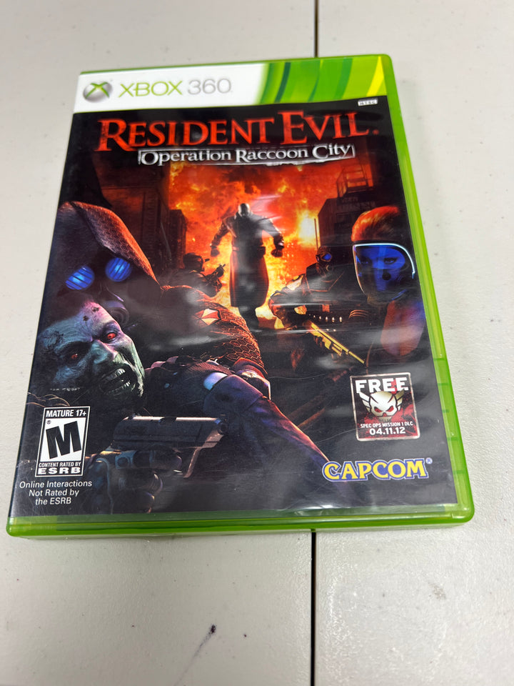 Resident Evil Operation Racoon City for Microsoft Xbox 360 in case. Tested and working.     DO61024