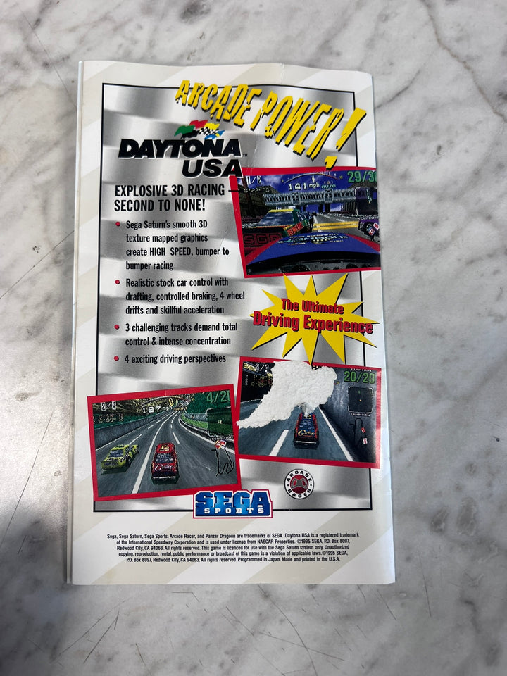 Panzer Dragoon Sega Saturn MANUAL ONLY w/ reg card tiny tear top front MO12726