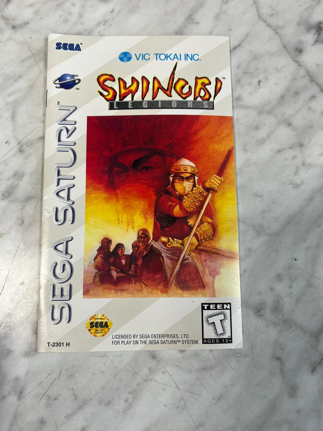 Shinobi Legends Sega Saturn MANUAL ONLY w/ reg card MO12726
