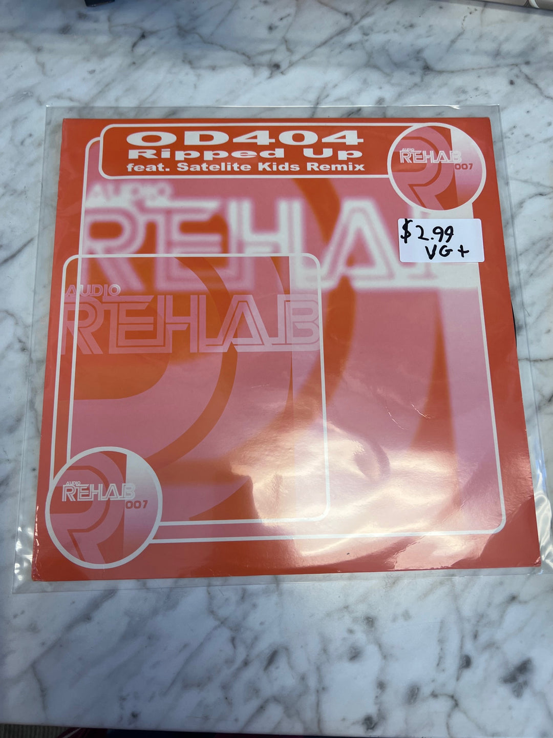 OD404 - Ripped Up feat Satelite Kids Remix (VG+) Condition Vinyl Record VR10225