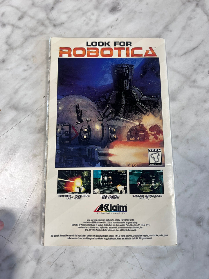 Street Fighter The Movie Sega Saturn MANUAL ONLY w/ reg card MO12726