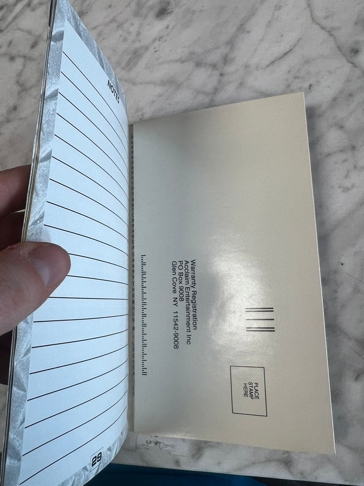 Street Fighter The Movie Sega Saturn MANUAL ONLY w/ reg card MO12726