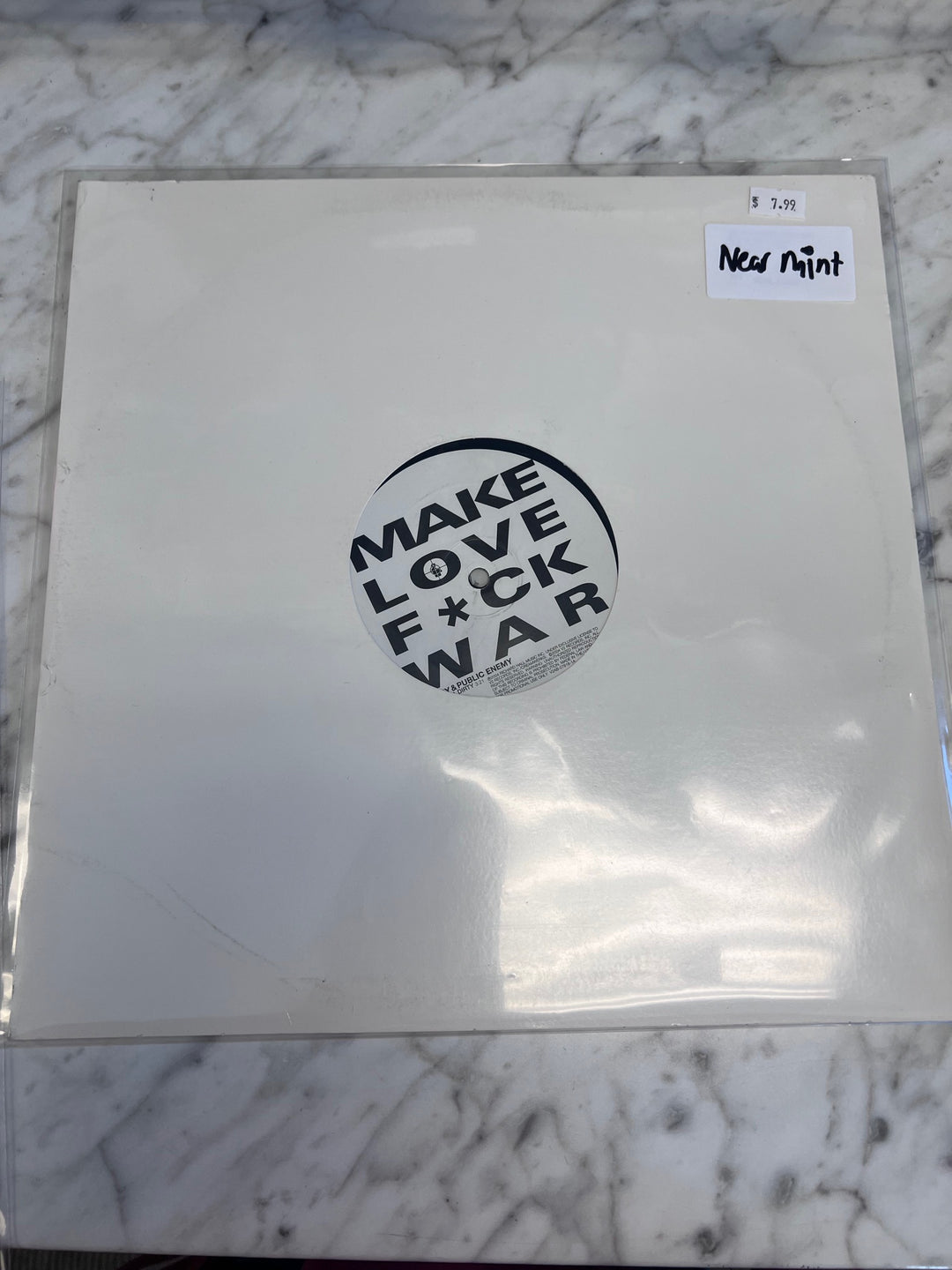 Make Love F*** War - Moby & Public Enemy (NM) Condition Vinyl Record VR10225