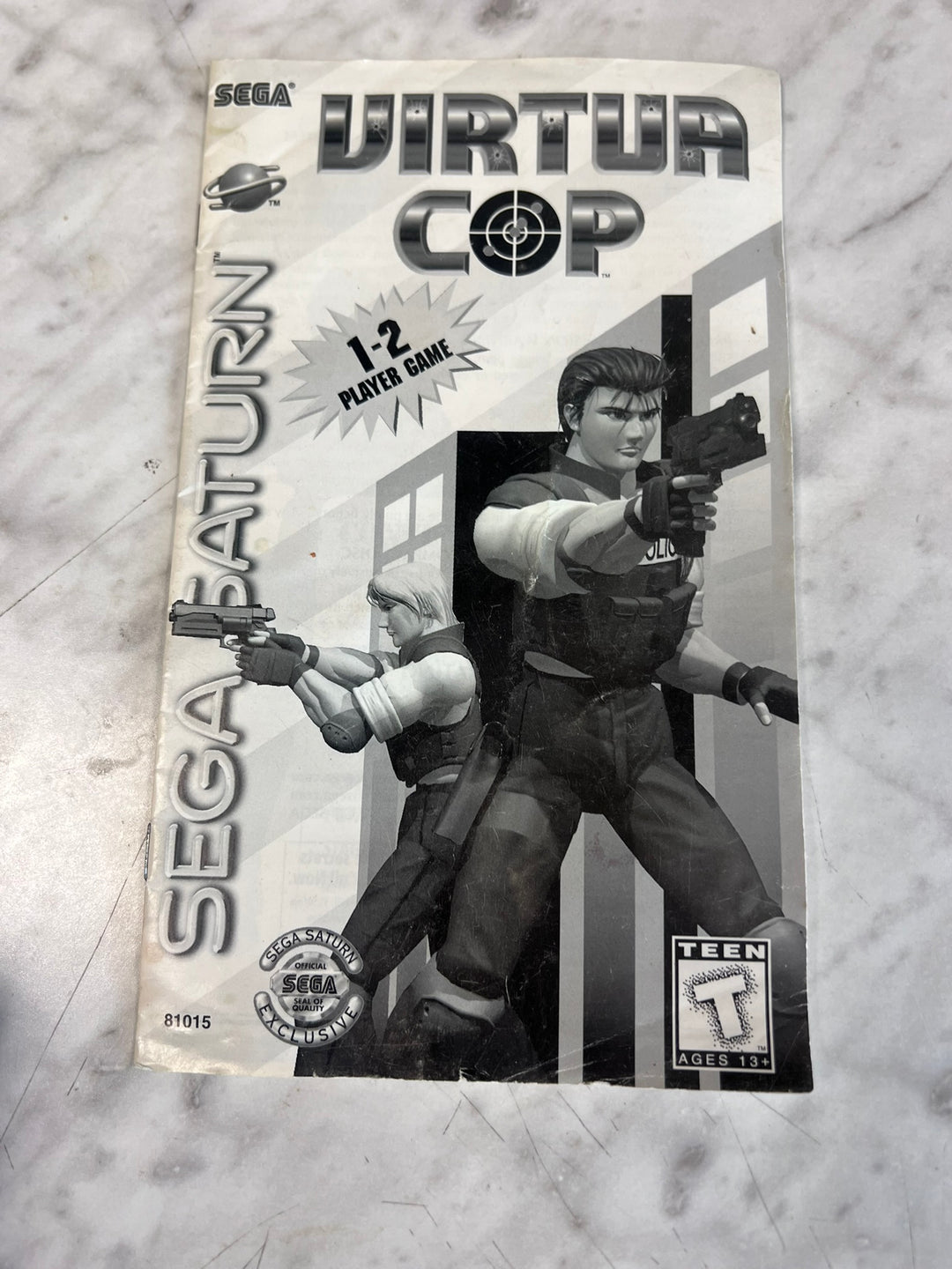 Virtua Cop Sega Saturn MANUAL ONLY MO12726