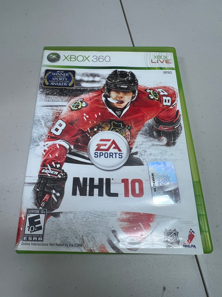 NHL 10 for Microsoft Xbox 360 in case. Tested and working.     DO61024