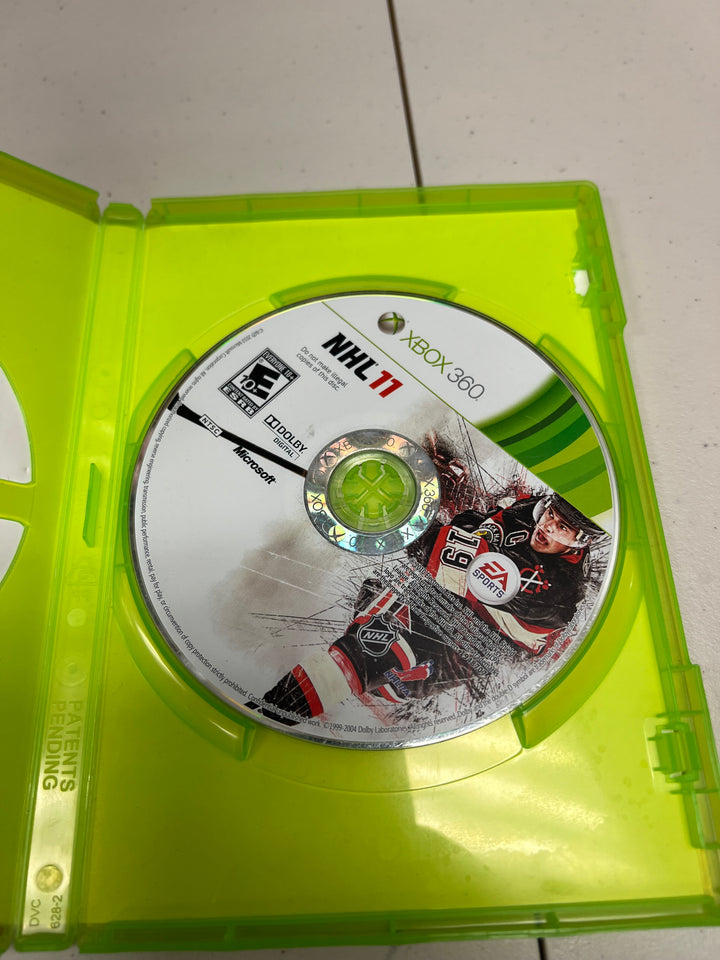 NHL 11 for Microsoft Xbox 360 in case. Tested and working.     DO61024