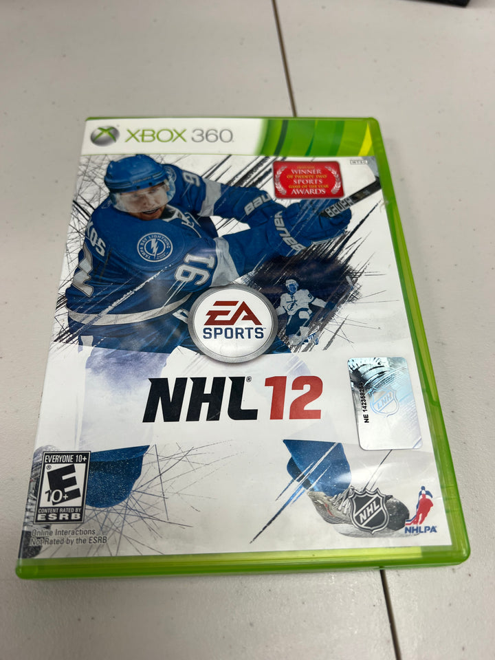 NHL 12 for Microsoft Xbox 360 in case. Tested and working.     DO61024