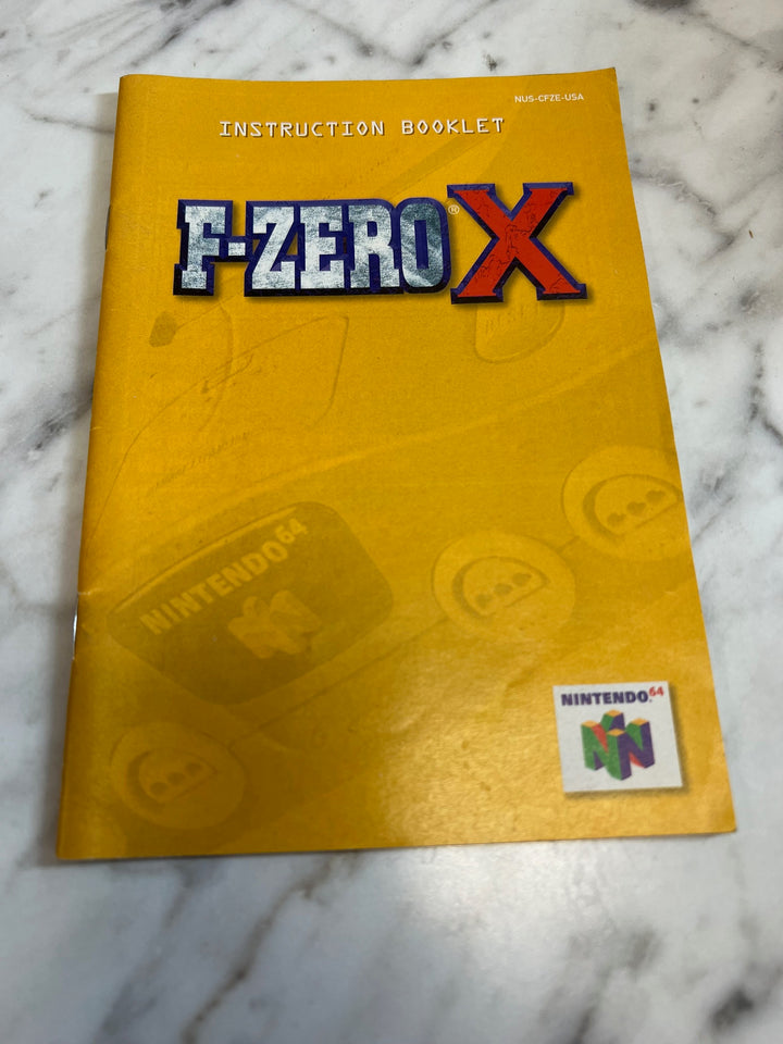 F-Zero X for Nintendo 64 N64 MANUAL ONLY   MO121924
