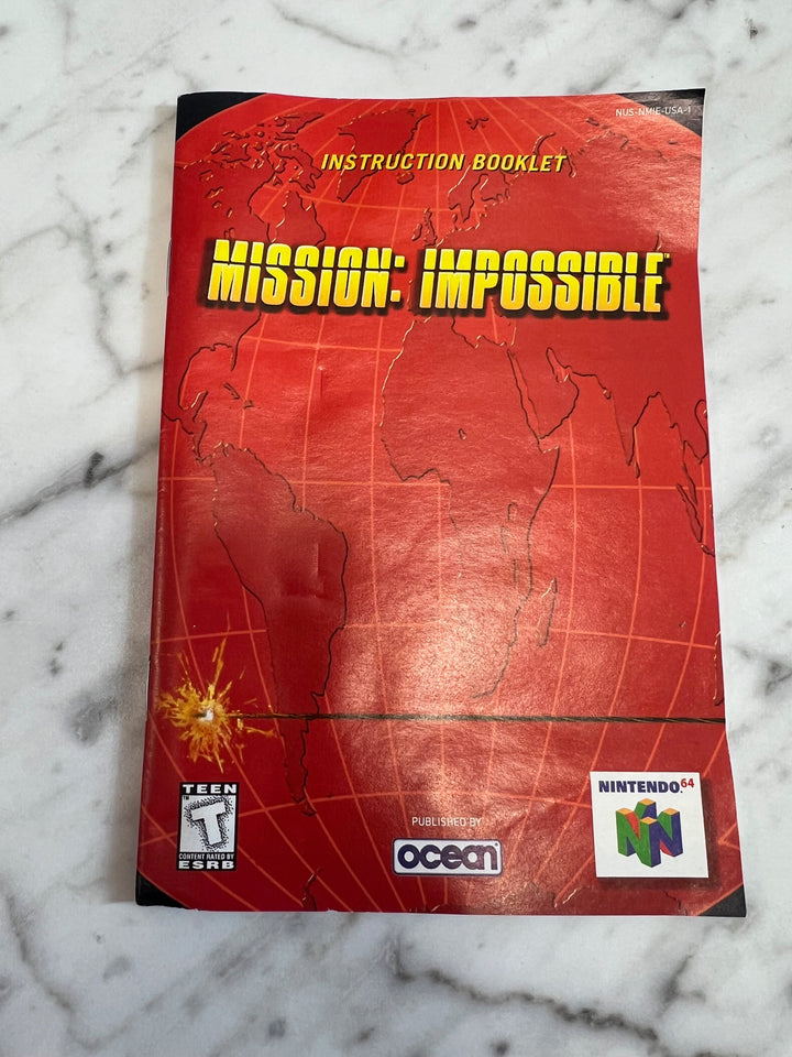 Mission Impossible for Nintendo 64 N64 MANUAL ONLY   MO121924