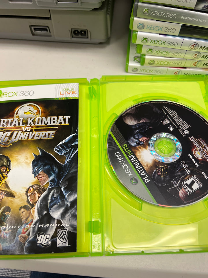 Mortal Kombat vs DC Universe for Microsoft Xbox 360 in case. Tested and working.     DO61024
