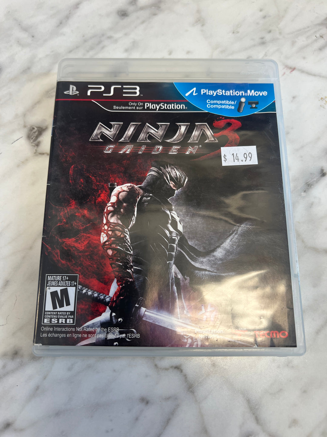 Ninja Gaiden 3 for Playstation3 PS3 Used D7824