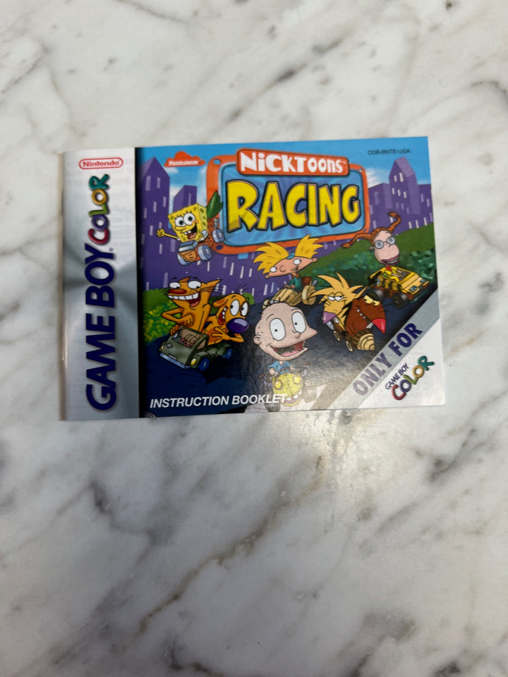 Nicktoons Racing for Gameboy Color MANUAL ONLY   MO121924