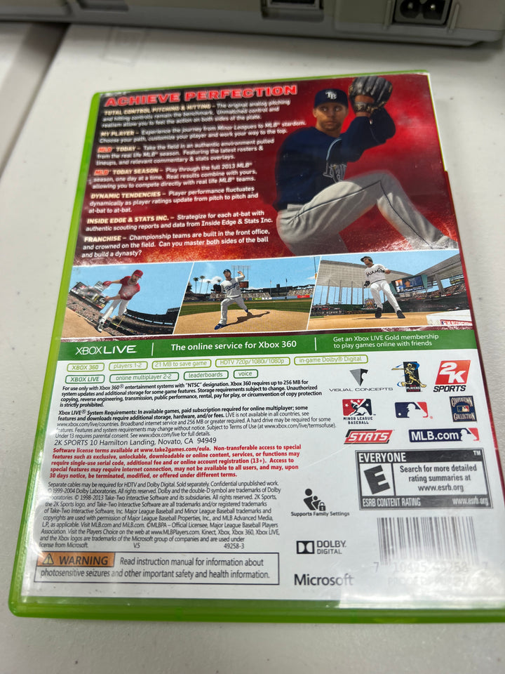 MLB 2K13 Major League Baseball for Microsoft Xbox 360 in case. Tested and working.     DO61024