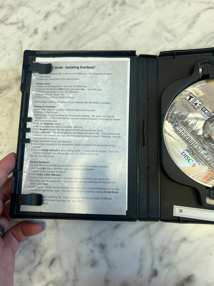 EverQuest Titanium Edition (PC Windows) 5 Disc Set All Expansions Game MMORPG Used D7824