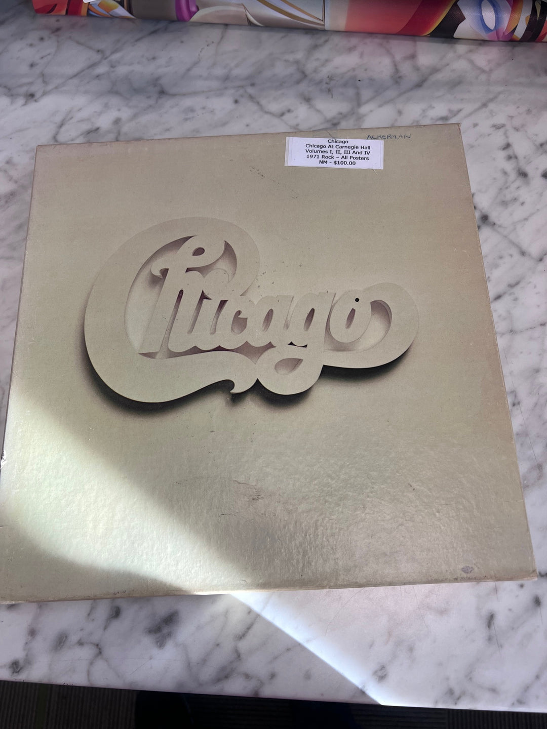 Chicago - Live at Carnegie Hall Vol I, II, III and IV with Posters (NM) Condition Vinyl Record BOS10225