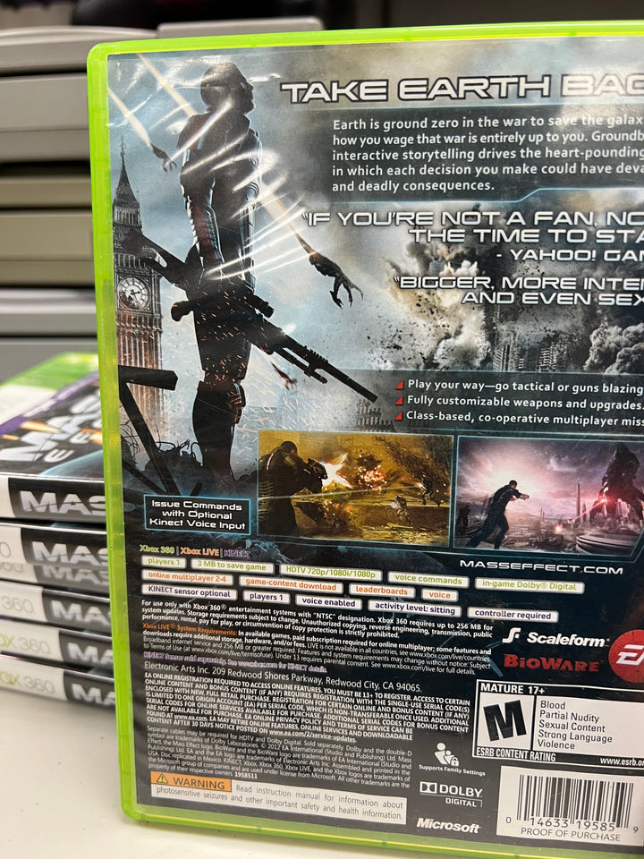 Mass Effect 3 for Microsoft Xbox 360 in case. Tested and Working.     DO61024