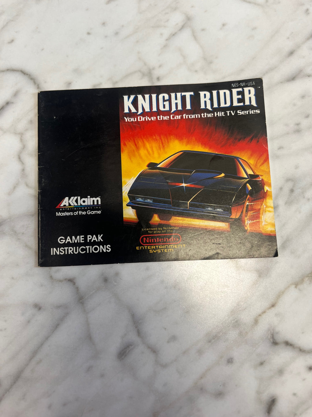 Knight Rider for Original Nintendo NES MANUAL ONLY   MO121924