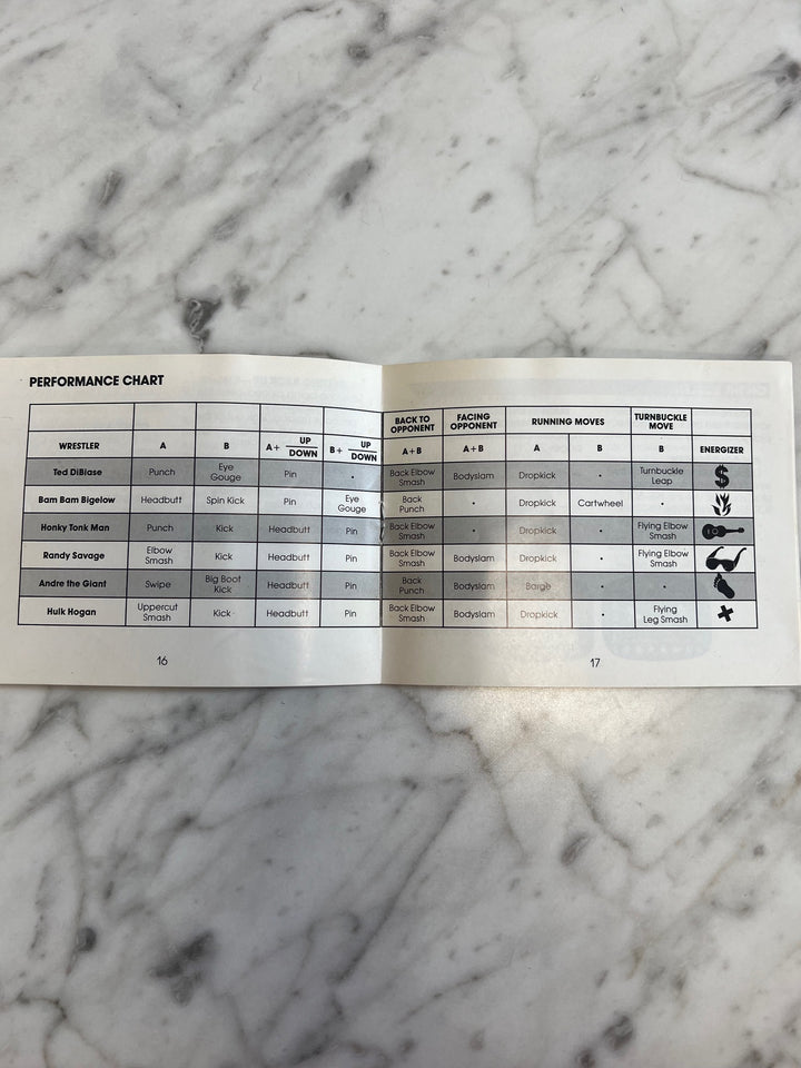 WWF Wrestlemania for Original Nintendo NES MANUAL ONLY   MO121924